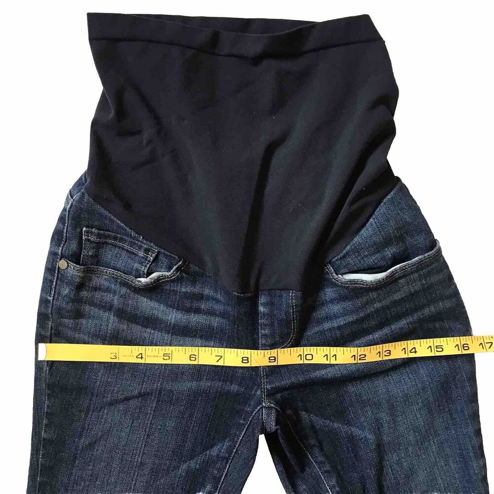 A Pea in the Pod XS Maternity Jeans Bootcut Secret Fit Belly Blue Denim Pullon - Picture 8 of 11